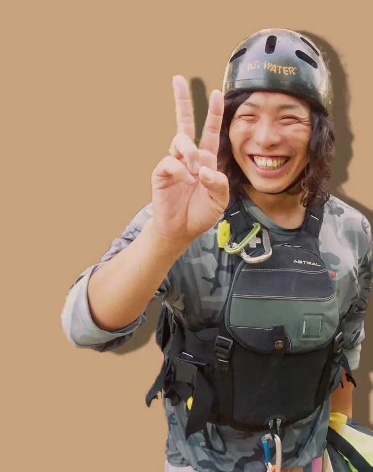 富良野ラフティングGreenの代表ガイド、吉田一喜